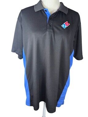 Dominos Employee Shirt Mens XL Three Minute Club Shirt -Short Sleeve *LIGHT WEAR